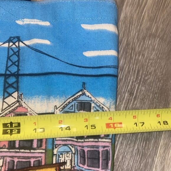 San Francisco Canvas Tote Bag San Francisco Souvenirs Gifts Bridge City Scene - Picture 4 of 8